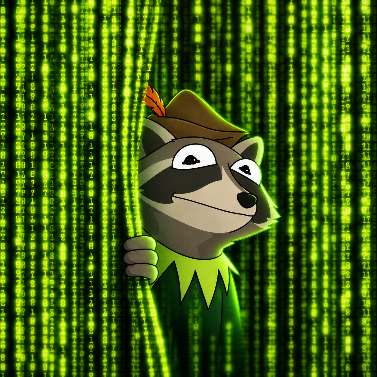 RACCO inside the green matrix