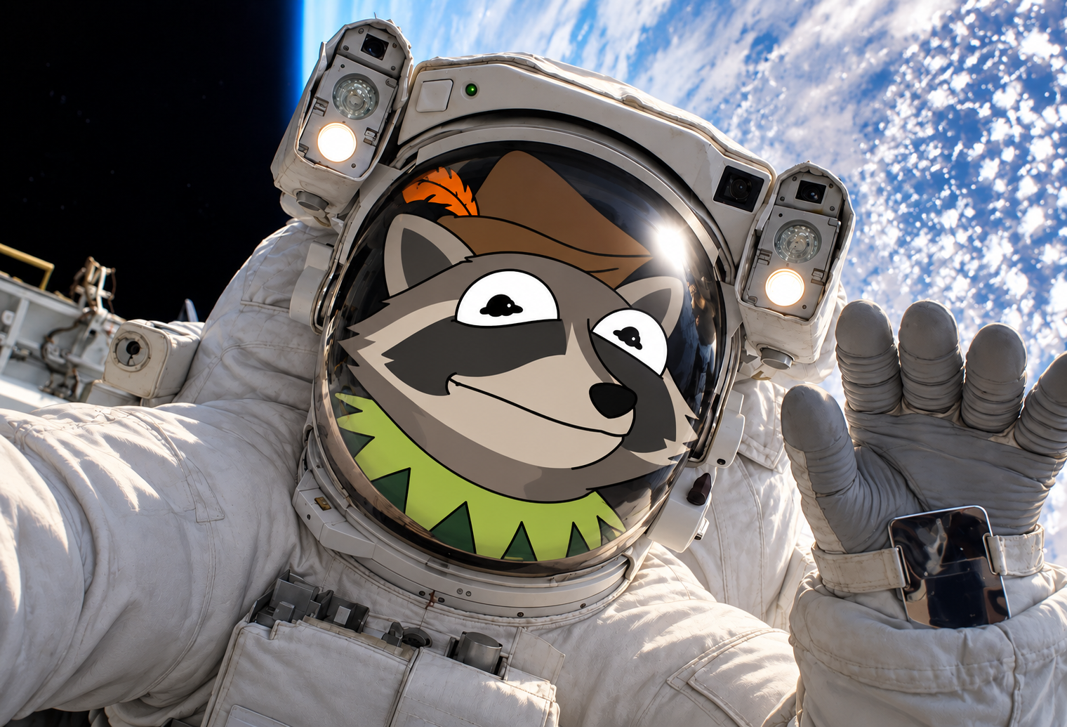 RACCO takes a selfie in space